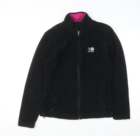 Womens UK Size 10 Karrimor Black Full Zip Sweatshirt