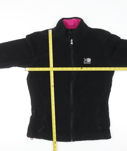 Womens UK Size 10 Karrimor Black Full Zip Sweatshirt
