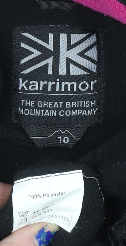 Womens UK Size 10 Karrimor Black Full Zip Sweatshirt