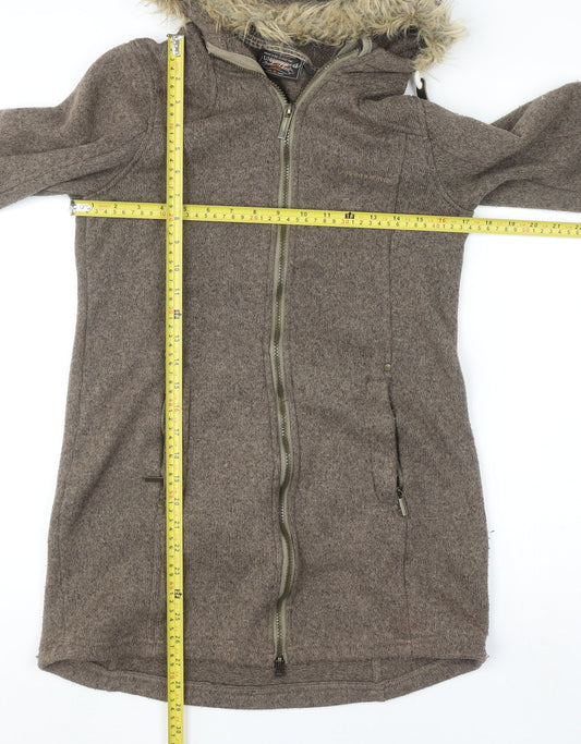Womens UK Size 8 Craghoppers Brown Parka Coat