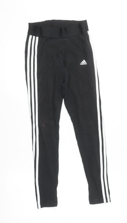 Womens UK Size S adidas Slim Fit Leggings Black Leggings