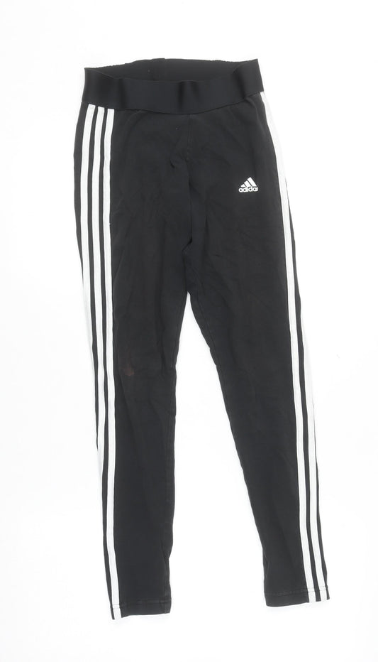 Womens UK Size S adidas Slim Fit Leggings Black Leggings