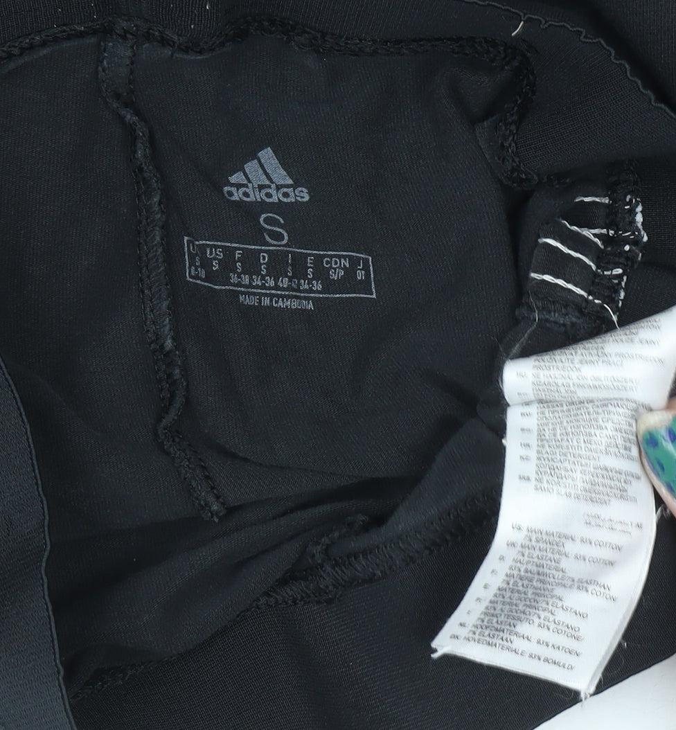 Womens UK Size S adidas Slim Fit Leggings Black Leggings