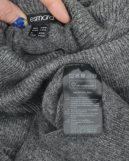 Womens UK Size L ESMARA Grey Pullover Jumper