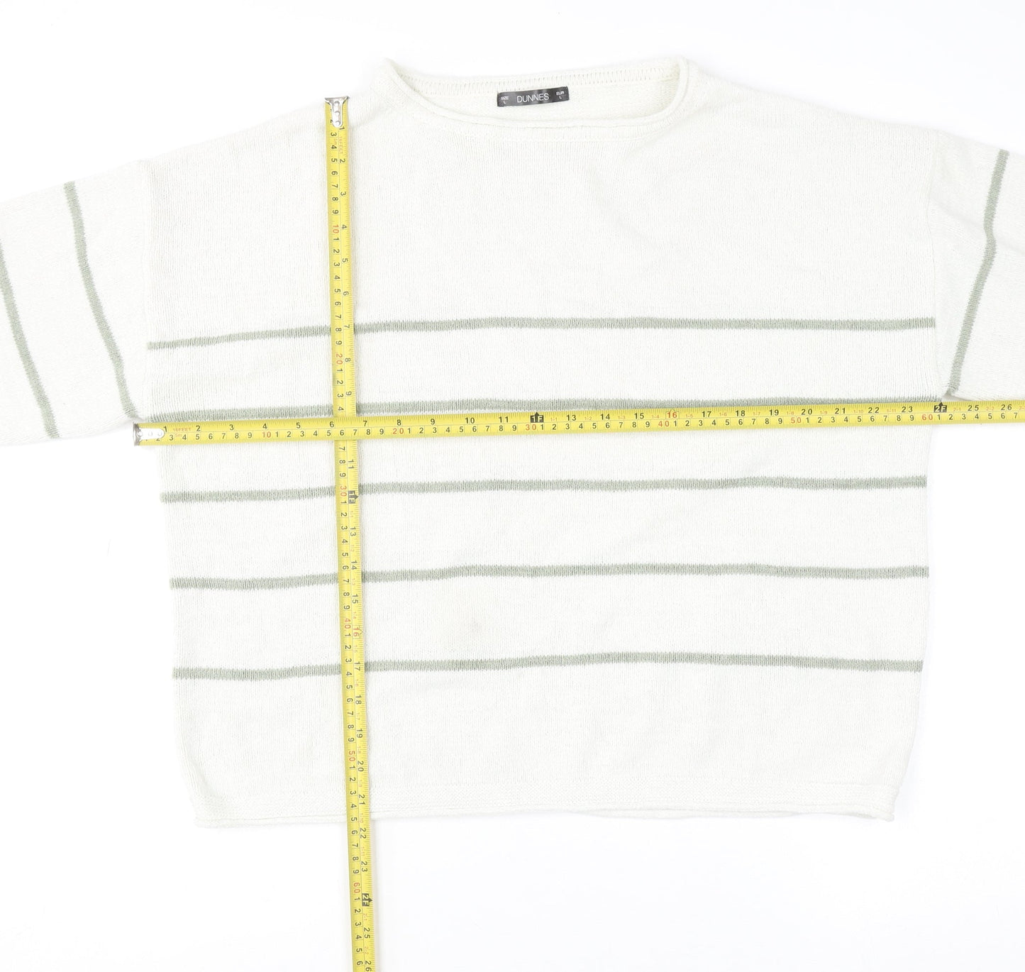 Womens UK Size L Dunnes Ivory Pullover Jumper