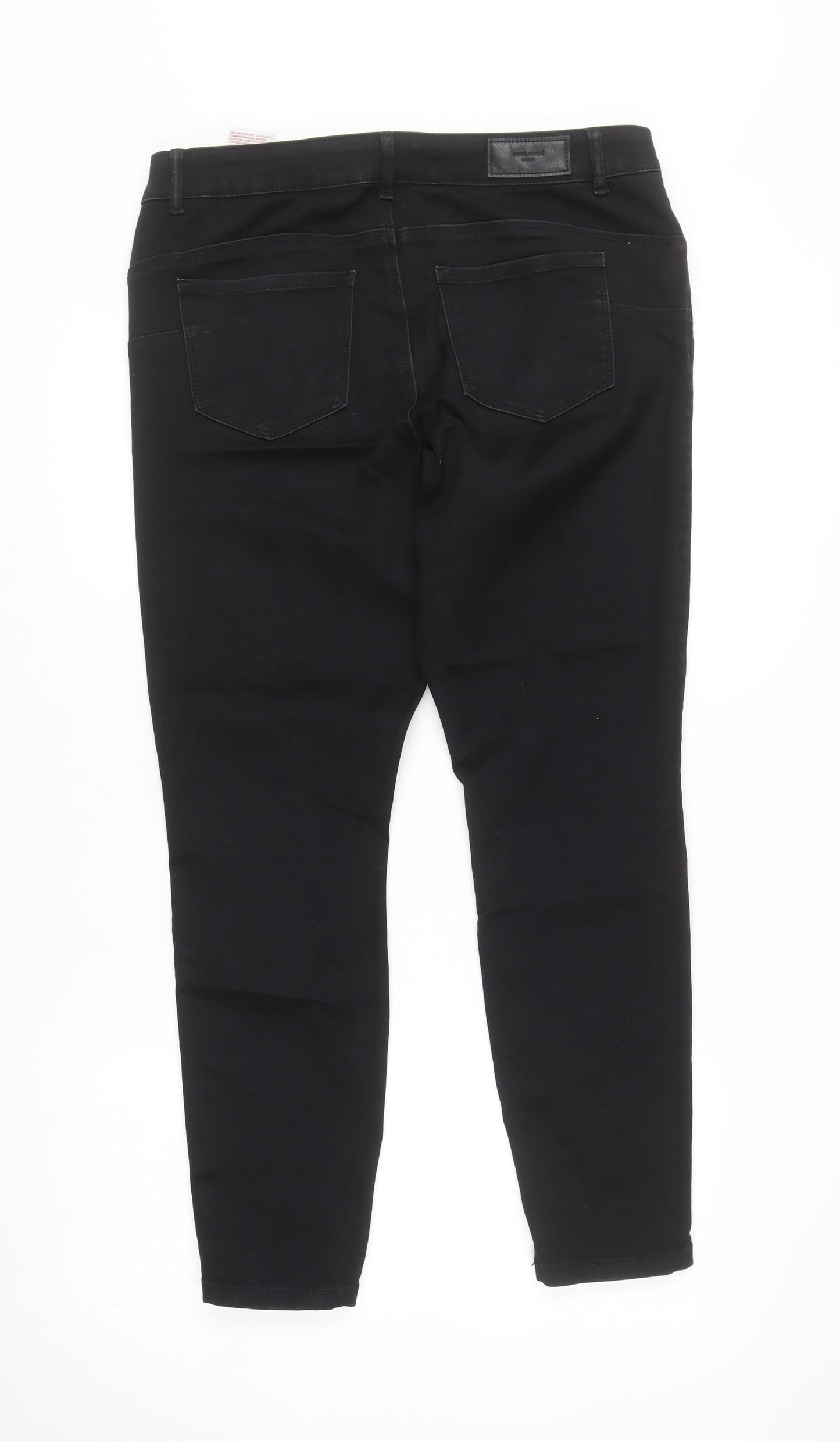 Womens UK Size XL VERO MODA Slim Fit Skinny Black Jeans