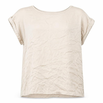 Womens UK Size 12 VILA Beige Basic Blouse