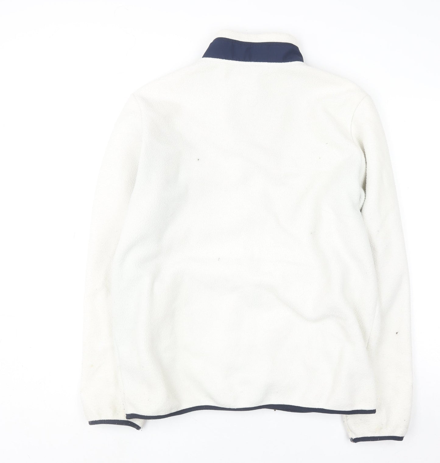 Mens UK Size XL Livergy White Full Zip Sweatshirt
