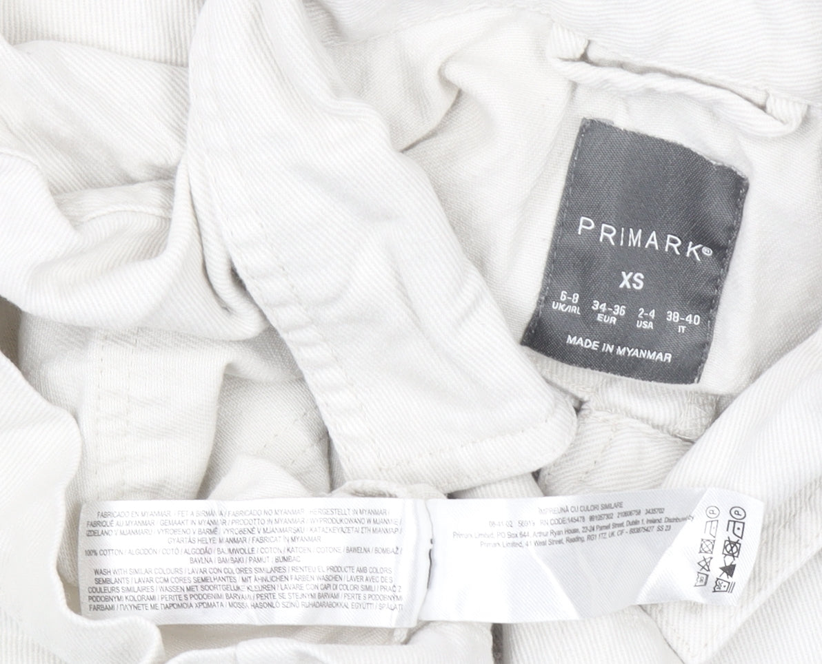 Womens UK Size XS Primark Beige Basic Jacket