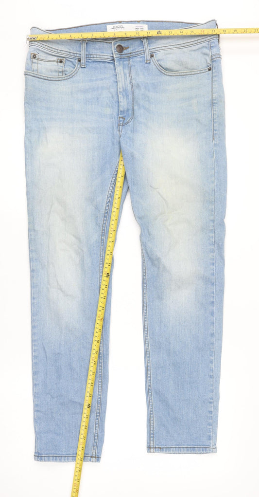 Mens UK Size L Burton Menswear London Slim Fit Skinny Blue Jeans