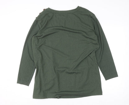 Womens UK Size L Dunnes Green Tunic T-Shirt
