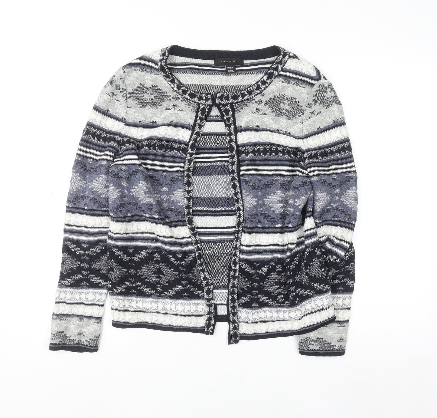 Womens UK Size M Atmosphere Multicoloured Cardigan Jumper