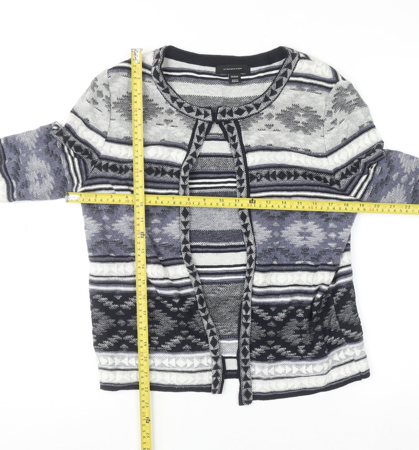 Womens UK Size M Atmosphere Multicoloured Cardigan Jumper