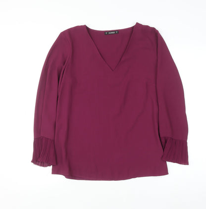 Womens UK Size S Dunnes Purple Basic Blouse