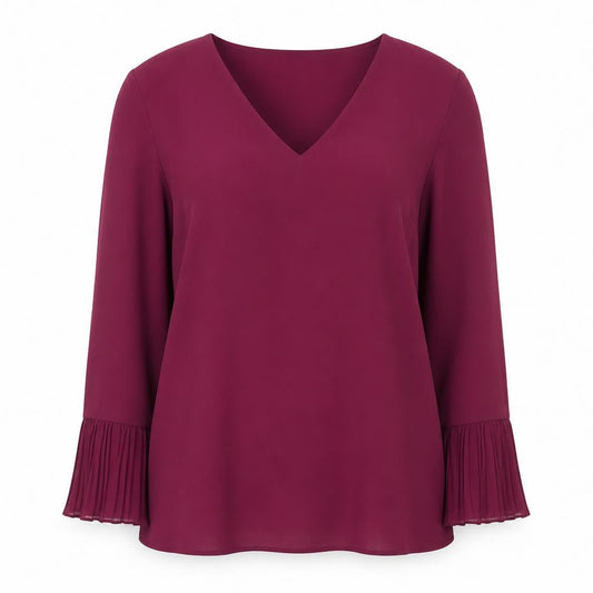 Womens UK Size S Dunnes Purple Basic Blouse