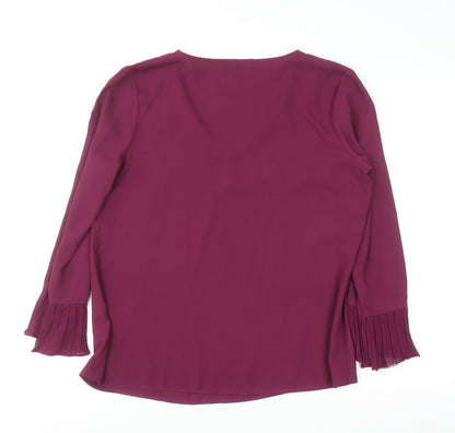 Womens UK Size S Dunnes Purple Basic Blouse