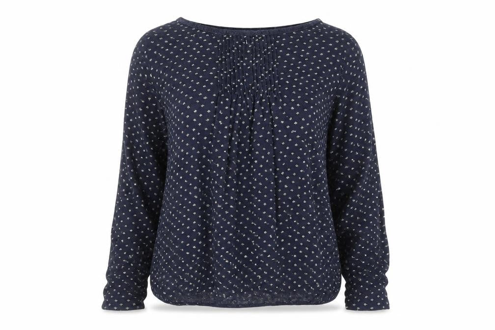 Womens UK Size 12 Fat Face Blue Tunic Blouse