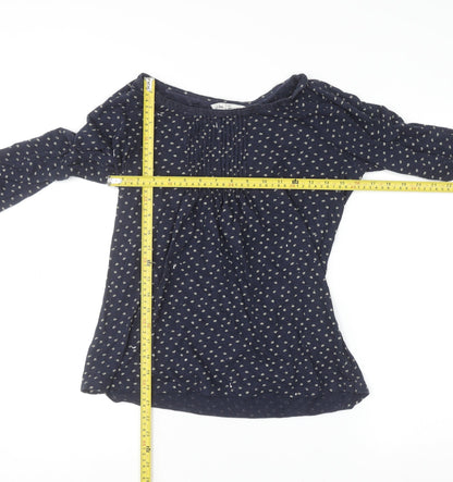Womens UK Size 12 Fat Face Blue Tunic Blouse