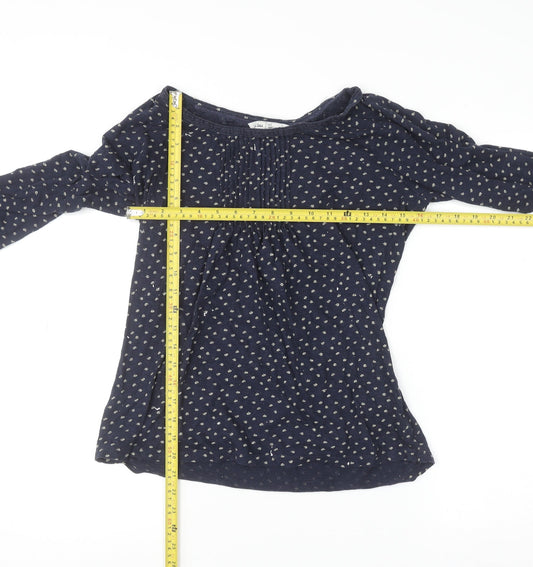 Womens UK Size 12 Fat Face Blue Tunic Blouse