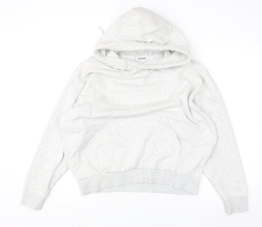 Womens UK Size S Weekday Grey Pullover Hoodie