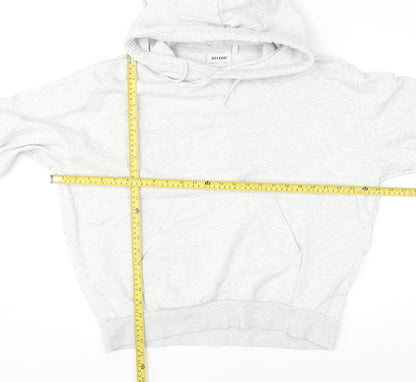 Womens UK Size S Weekday Grey Pullover Hoodie
