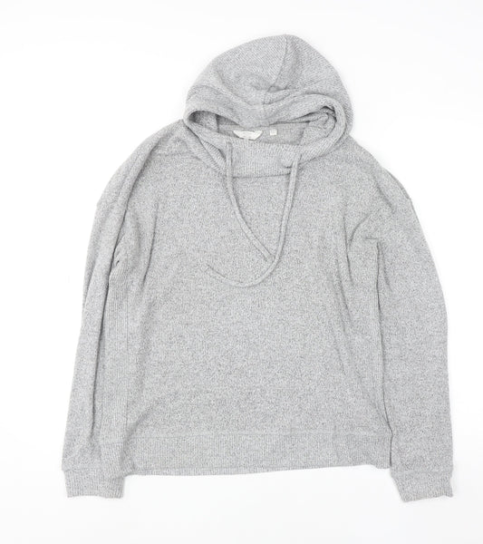 Womens UK Size 10 FatFace Grey Pullover Hoodie