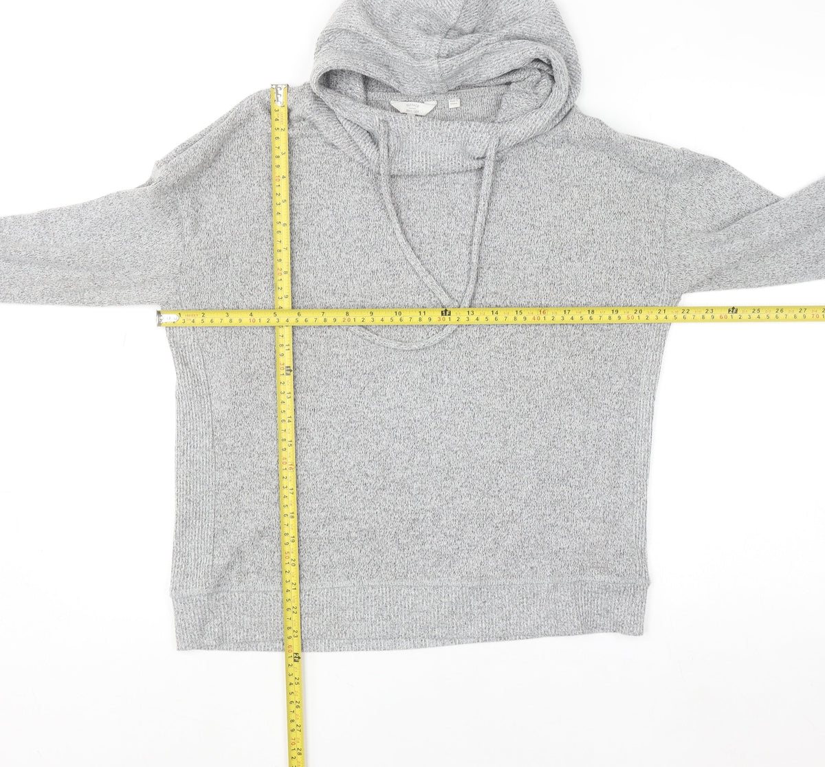 Womens UK Size 10 FatFace Grey Pullover Hoodie