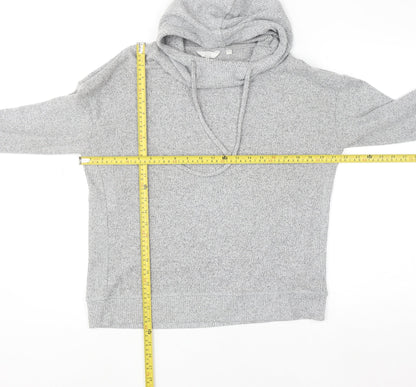 Womens UK Size 10 FatFace Grey Pullover Hoodie