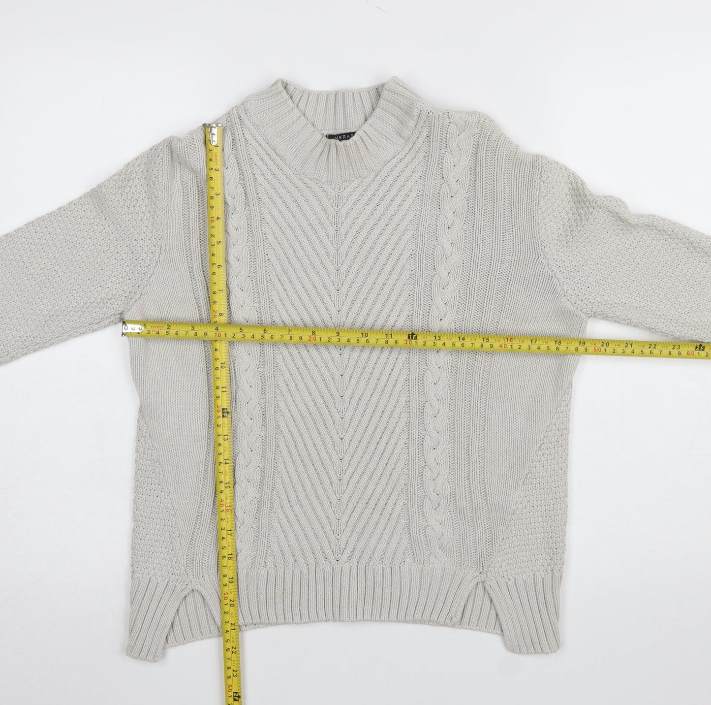 Womens UK Size M Therapy Ivory Pullover Jumper