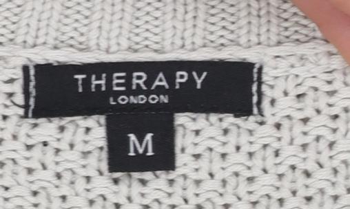 Womens UK Size M Therapy Ivory Pullover Jumper