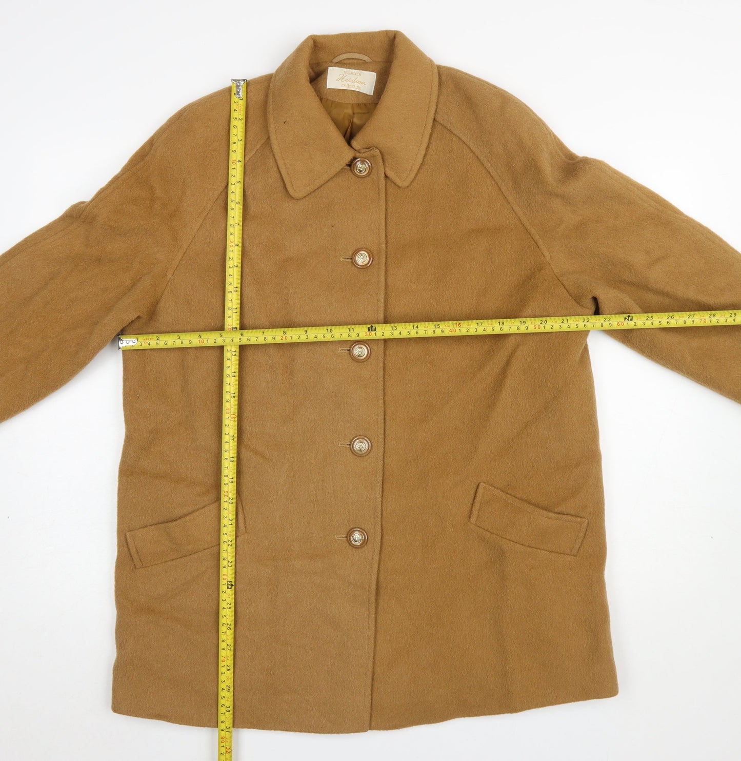 Womens UK Size 16 Eastex Beige Overcoat