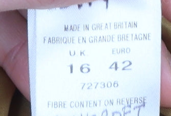 Womens UK Size 16 Eastex Beige Overcoat