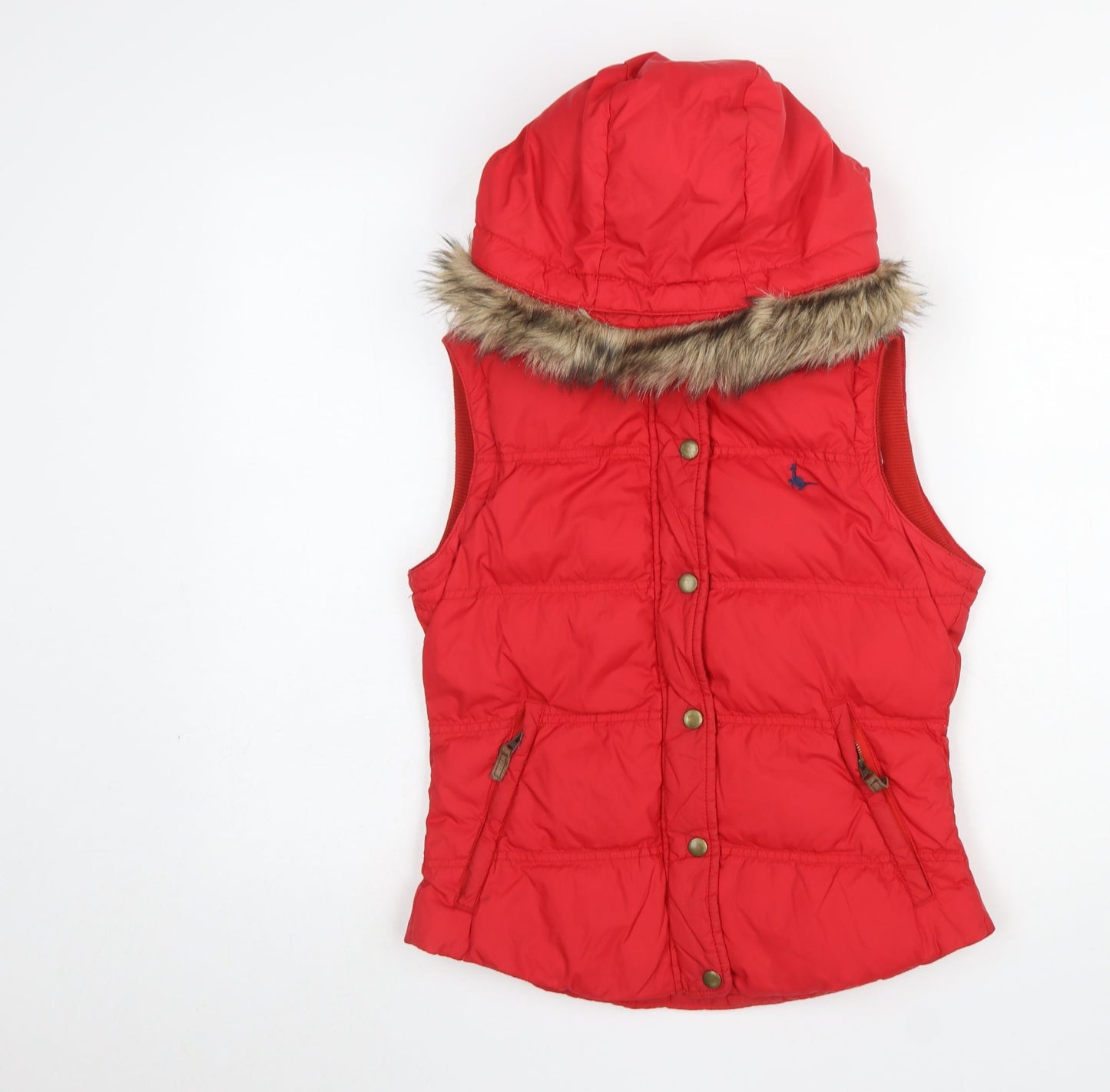 Womens UK Size 8 Jack Wills Red Puffer Jacket