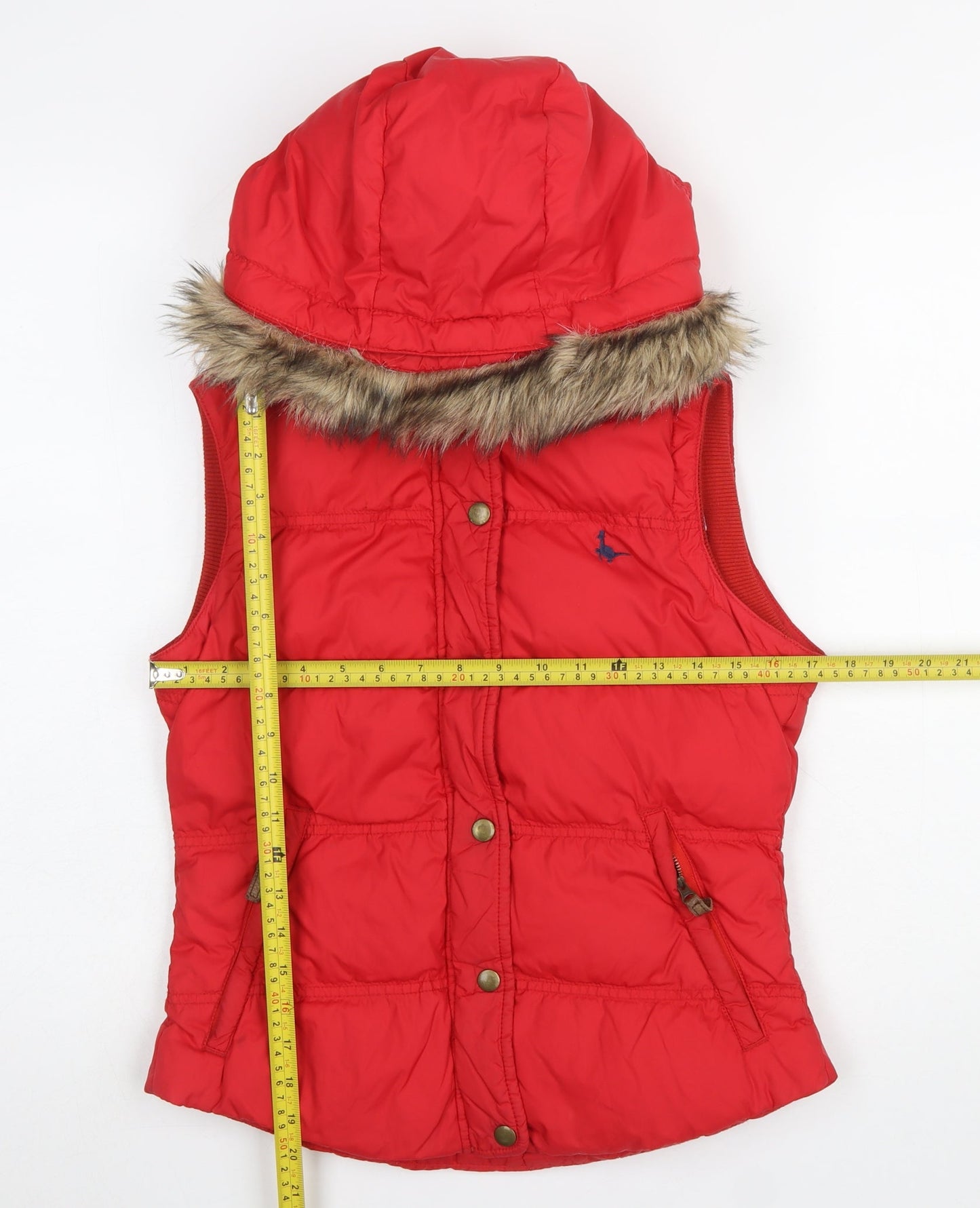 Womens UK Size 8 Jack Wills Red Puffer Jacket