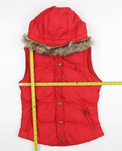 Womens UK Size 8 Jack Wills Red Puffer Jacket