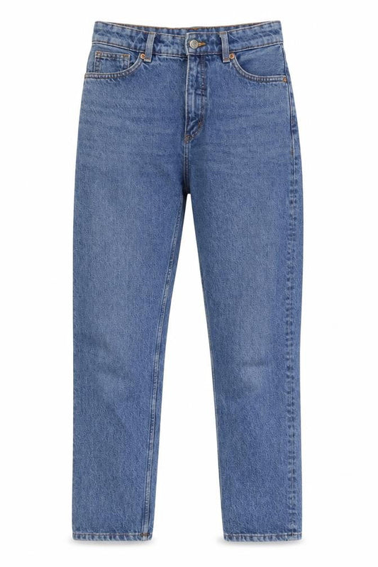 Womens UK Size 25 Monki Relaxed Fit Straight Blue Jeans