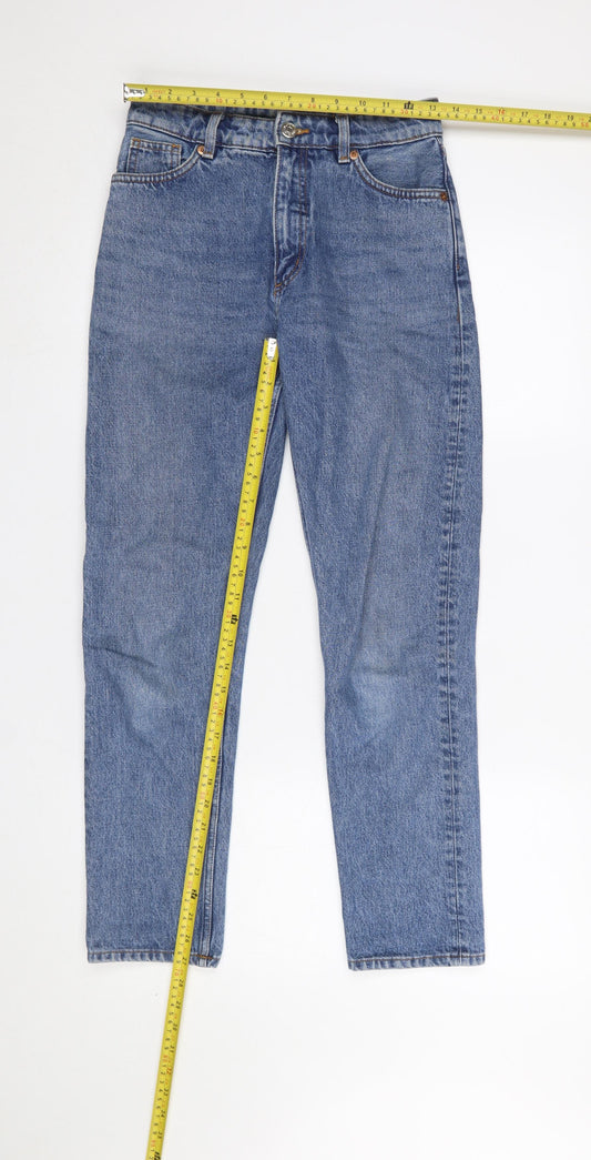 Womens UK Size 25 Monki Relaxed Fit Straight Blue Jeans