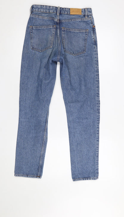 Womens UK Size 25 Monki Relaxed Fit Straight Blue Jeans