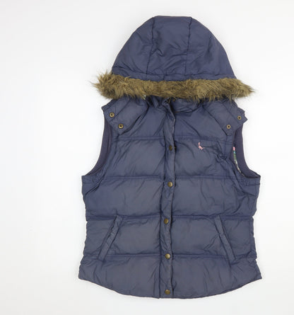 Womens UK Size 14 Jack Wills Blue Puffer Jacket