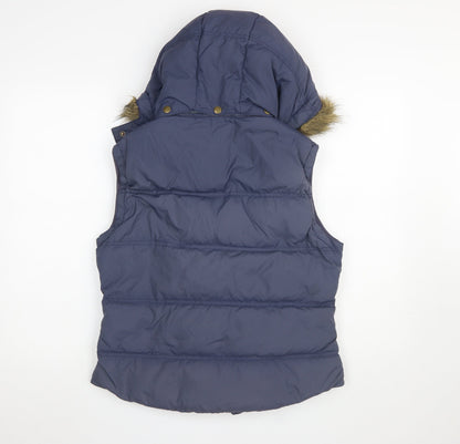 Womens UK Size 14 Jack Wills Blue Puffer Jacket