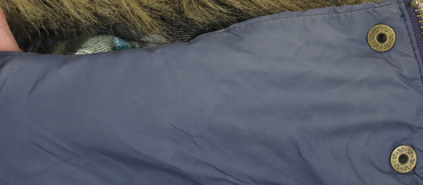 Womens UK Size 14 Jack Wills Blue Puffer Jacket
