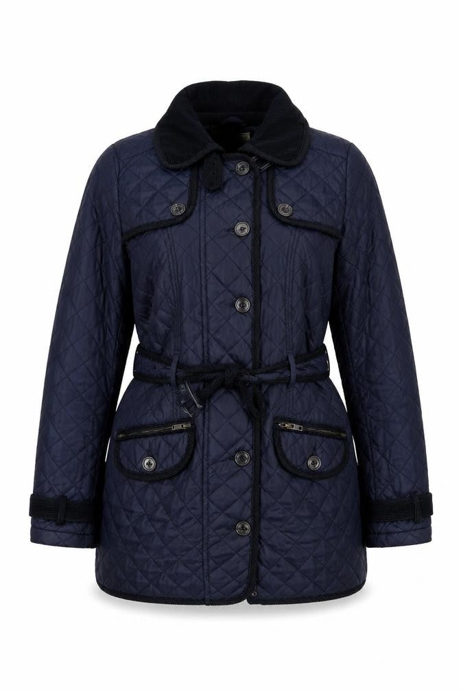 Womens UK Size 10 NEXT Blue Quilted Coat