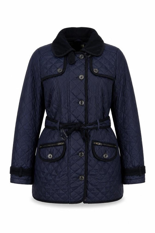 Womens UK Size 10 NEXT Blue Quilted Coat