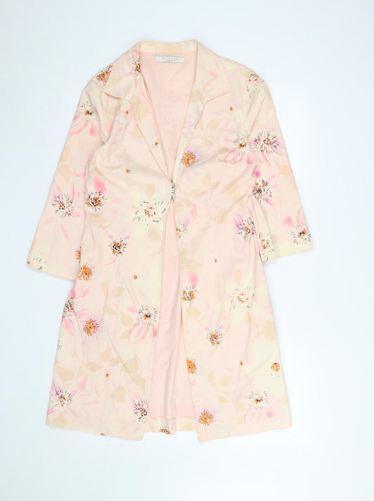 Womens UK Size 6 Nougat London Pink Trench Coat