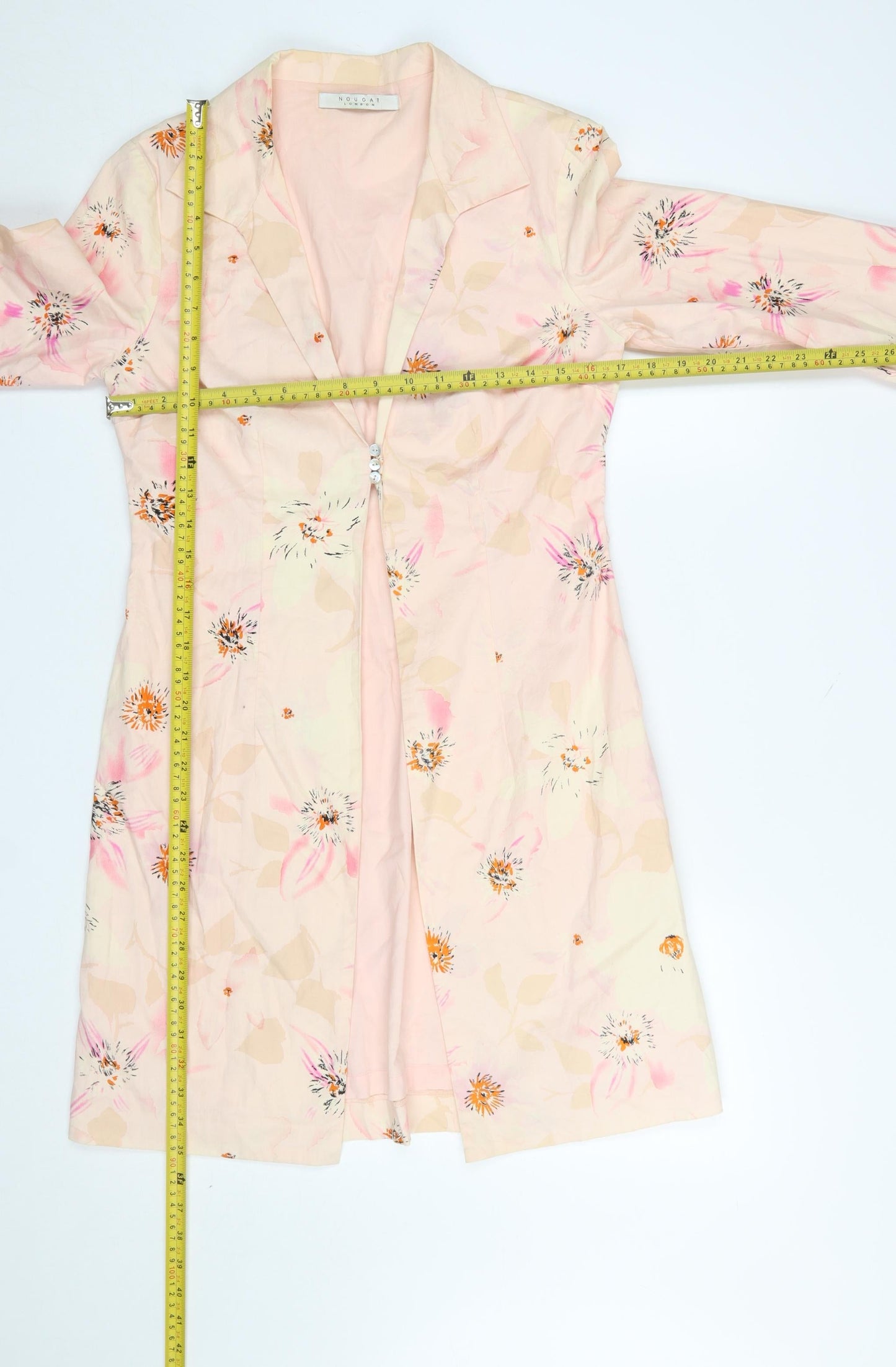 Womens UK Size 6 Nougat London Pink Trench Coat