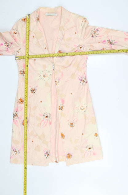 Womens UK Size 6 Nougat London Pink Trench Coat