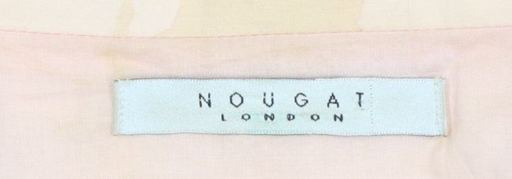 Womens UK Size 6 Nougat London Pink Trench Coat