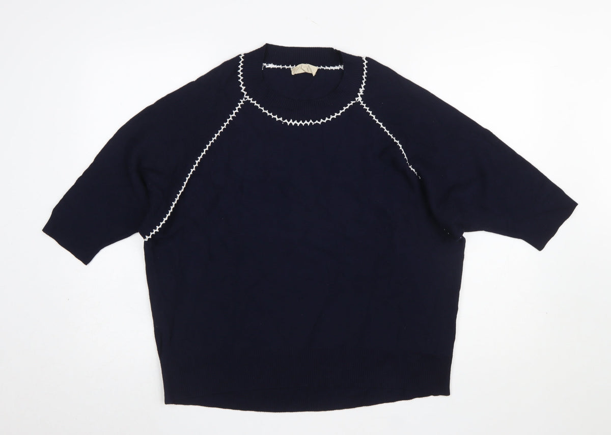 Womens UK Size L Phase Eight Blue Pullover Jumper