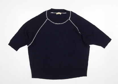Womens UK Size L Phase Eight Blue Pullover Jumper