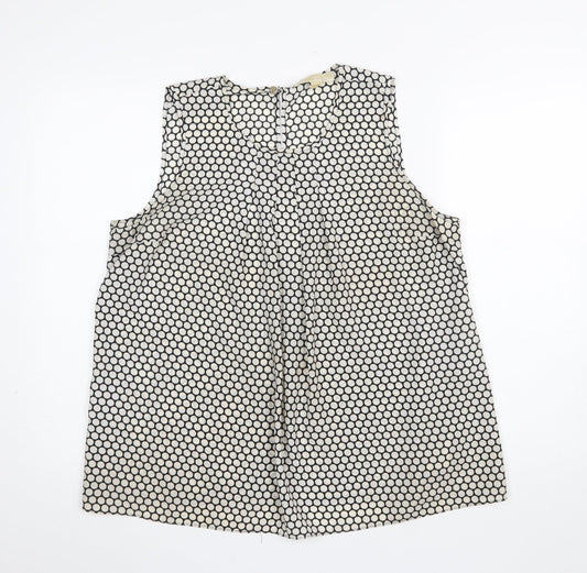 Womens UK Size L Michael Kors Black Basic Blouse
